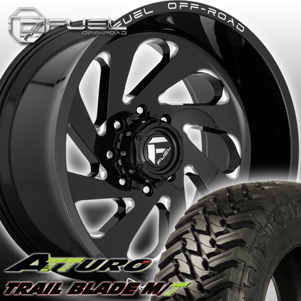 FUEL D637 VORTEX 20x10J ハマー H2 H1 HUMMER 新品 20インチマッドタイヤホイールセット ATTURO TRAIL BLADE MT 35x12.50R20 37x13.50R20_画像1