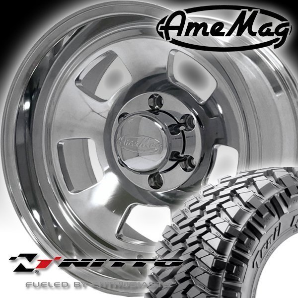 AMEMAG AG05 17x10J タホ サバーバン アバランチ 17インチマッドタイヤホイールセット NITTO TRAIL GRAPPLER M/T 265/70R17 35x12.50R17_画像1