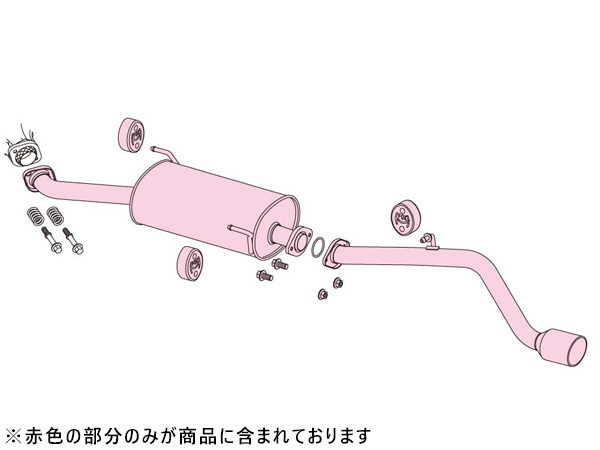 フジツボ マフラー A-K エーケー DA64V エブリイ バン ターボ 2WD・4WD K6A H17.8～H17.12 法人のみ配送 送料無料_画像2