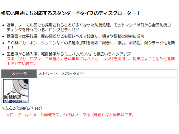 オーパ ZCT15 00/04～05/04 a仕様 ディスクローター 2枚セット フロント DIXCEL 送料無料_画像2