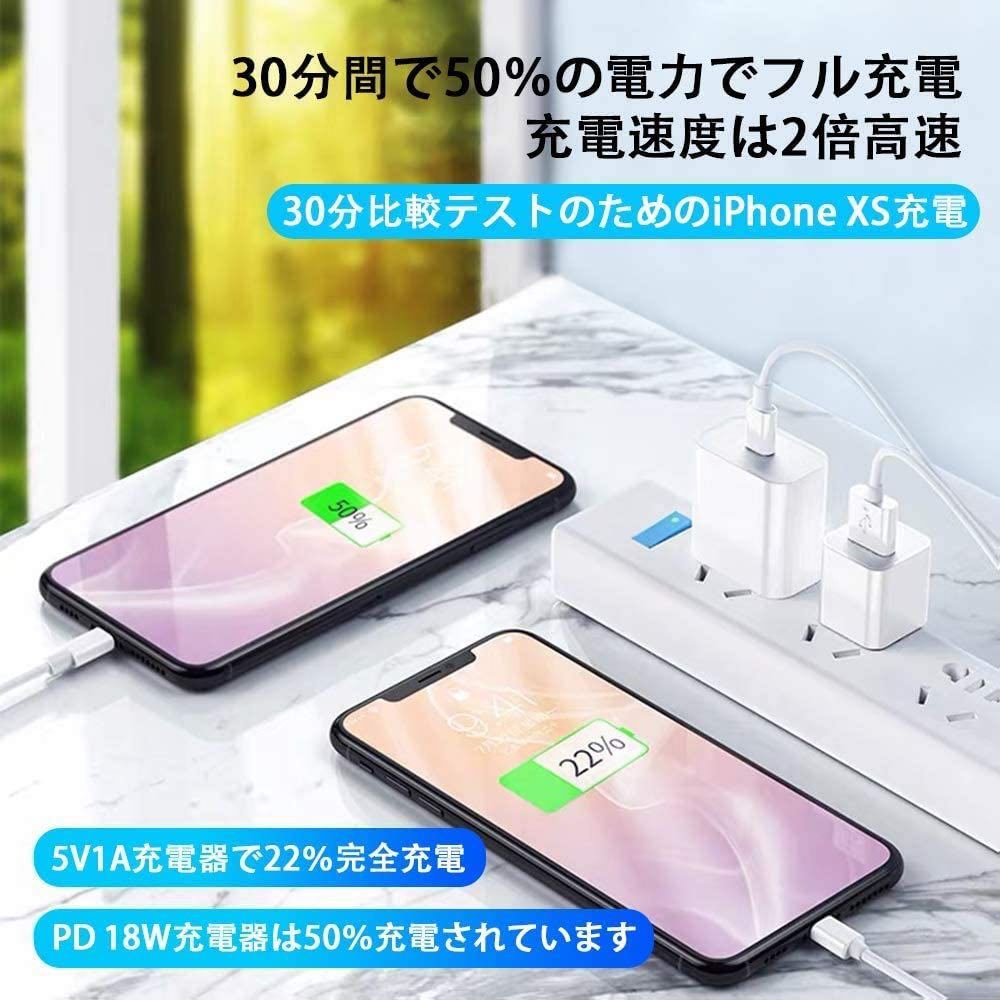 iphone充電ケーブル 1M 2本 USB-C Lightningケーブル タイプCライトニングケーブル PD対応 急速充電 