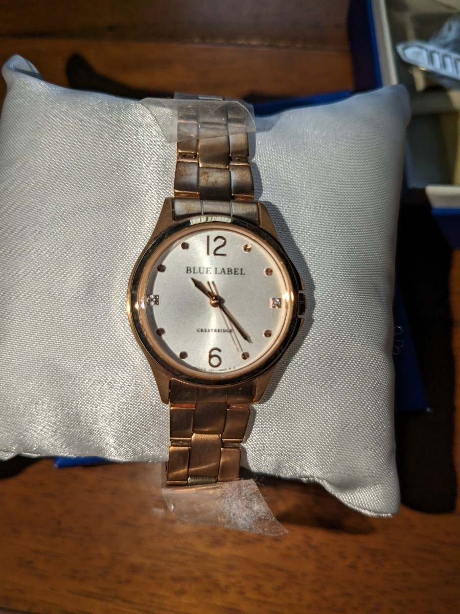 即決●ブルーレーベルCB●新品　ピンクゴールド腕時計　箱付　定価37000+税