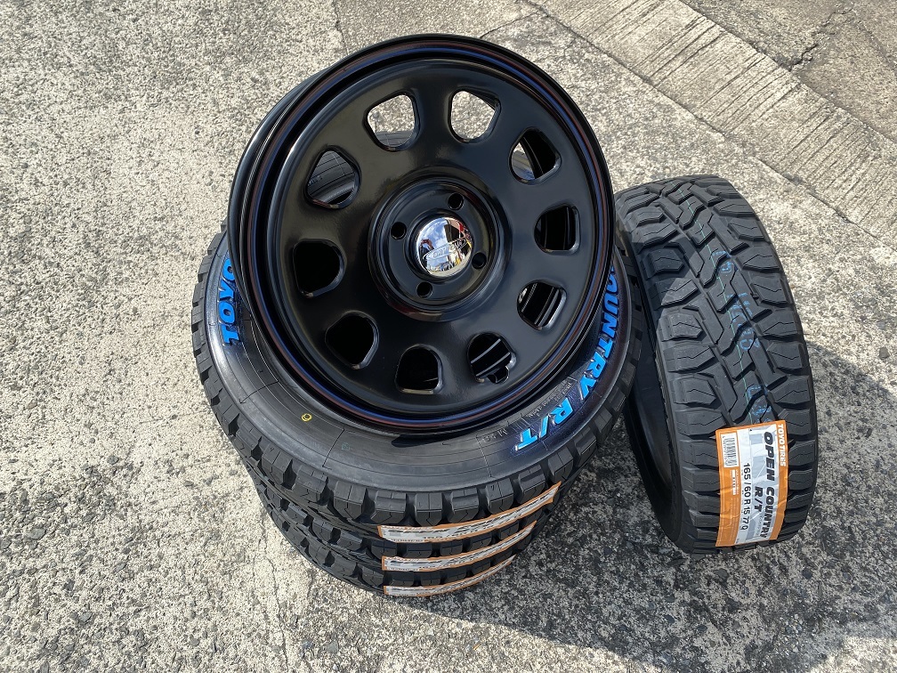 送料無料 デイトナBK☆TOYO オープンカントリーR T ホワイトレター 165