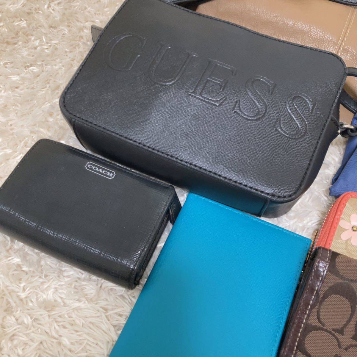 1スタ 1円スタート バッグ 財布 まとめ売り coach コーチ guess ゲス