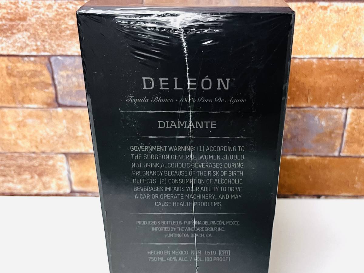 未開封】DELEON デレオン テキーラ DIAMANTE ディアマンテ 750ml ① 未開封】DELEON デレオン テキーラ DIAMANTE ディアマンテ 750ml ①