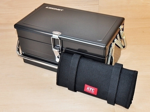 □SIGNET シグネット 両開 工具箱 SG350+KTC ツールバック MCKB-B