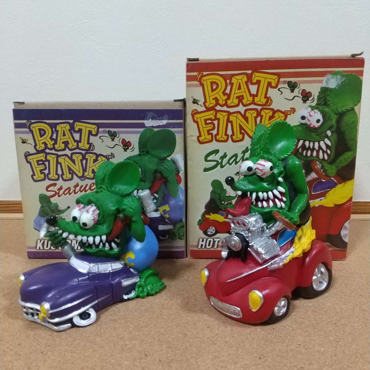 ラットフィンク RATFINK スタチュー フィギュア 置物 ２体セット 新品-