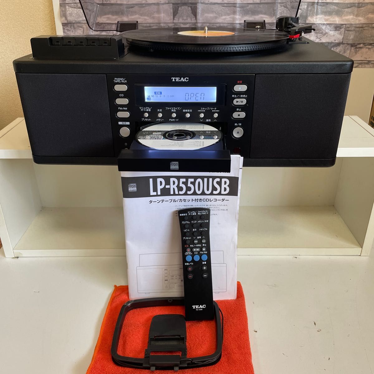 SALE/103%OFF】 未使用品 TEAC レコードプレーヤー LP-R550USB ターン