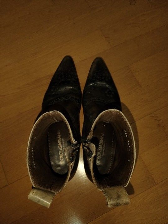 ドルチェアンドガッパーナ DOLCE&GABBANA サイド ジップ ブーツ