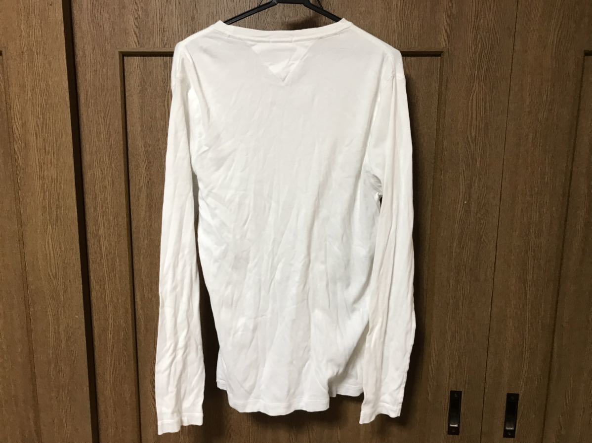 TOMMY JEANS トミー ジーンズ 長袖Tシャツ 白　Ｌ_画像2