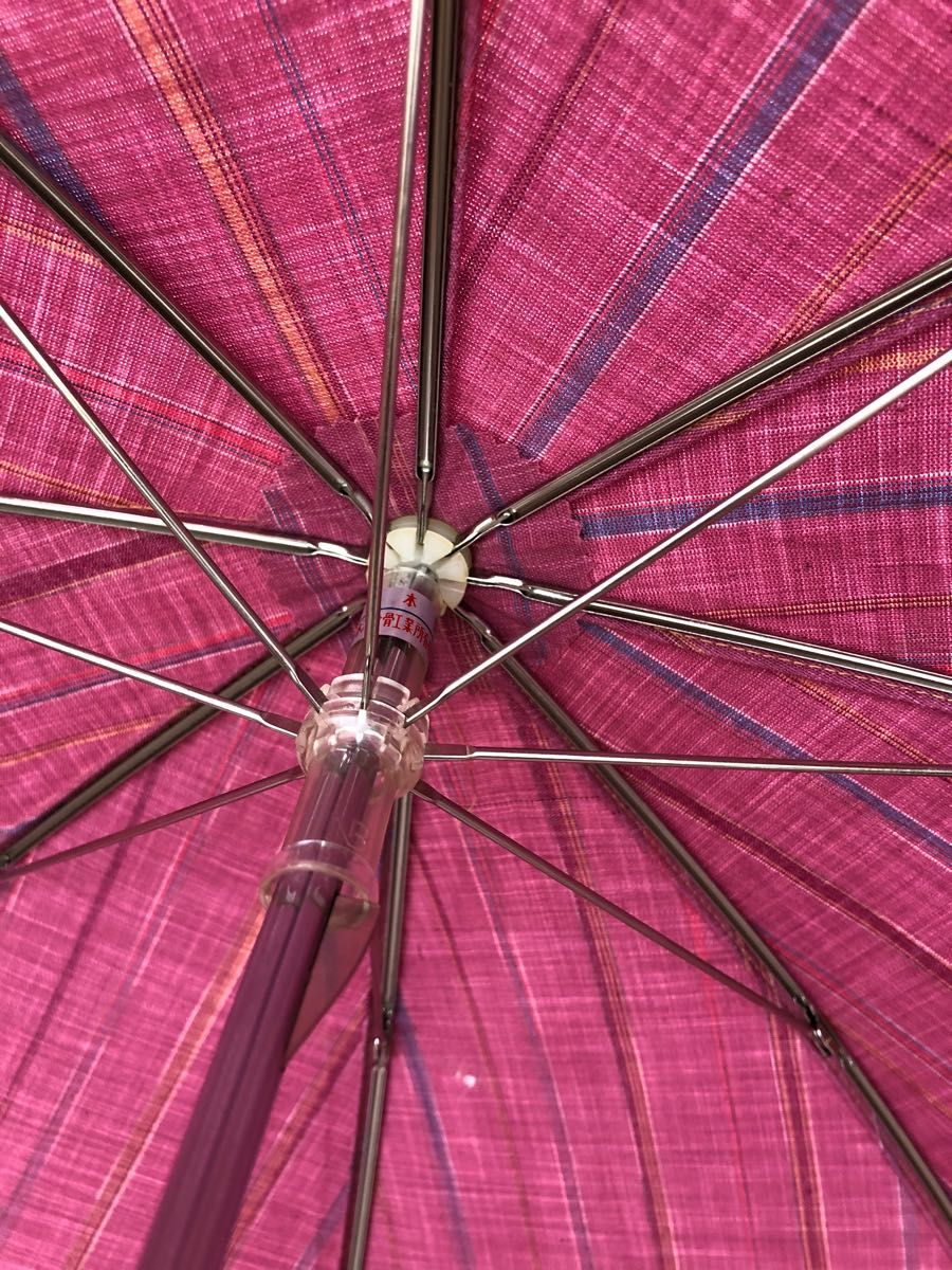 新品未使用　55cm 絹　高級折りたたみ傘　カバー有り　日傘　女性用
