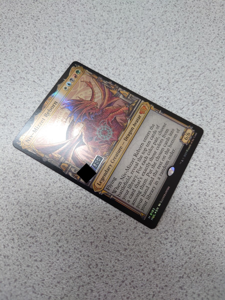 MTG MOM ニヴ=ミゼット再誕 英語ダブルレインボウfoil 一枚 機械兵団の
