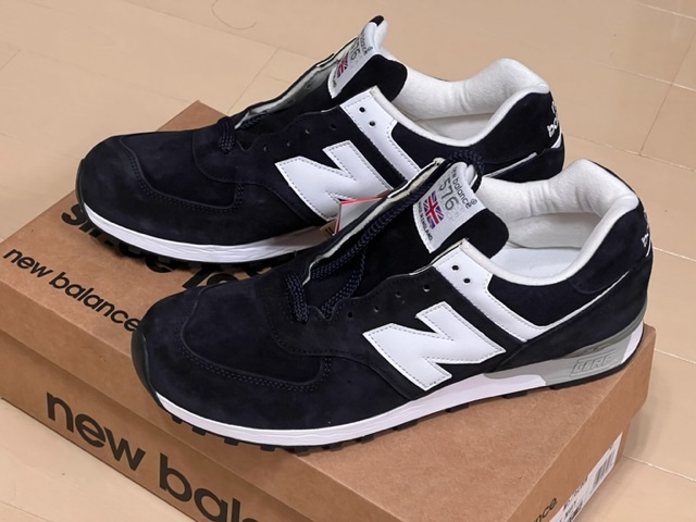 【未使用】ニューバランス◆M576 DNW◆スエード Made in England◆ダークネイビー New Balance