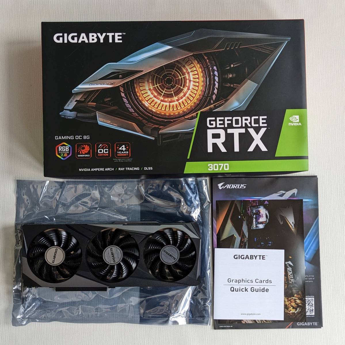 ☆動作確認済み◇グラフィックボード GIGABYTE GV-N3070 GAMING OC-8GD