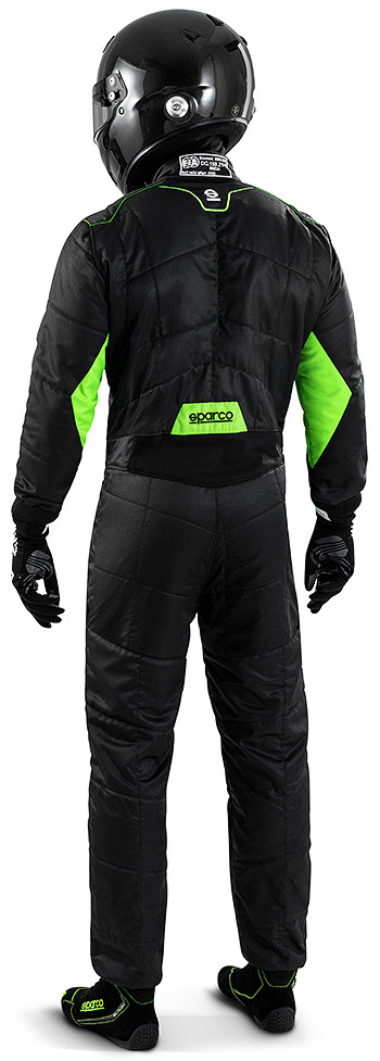 SPARCO （スパルコ） レーシングスーツ SPRINT R566 ブラックxグリーン 50サイズ FIA：8856-2018_画像2