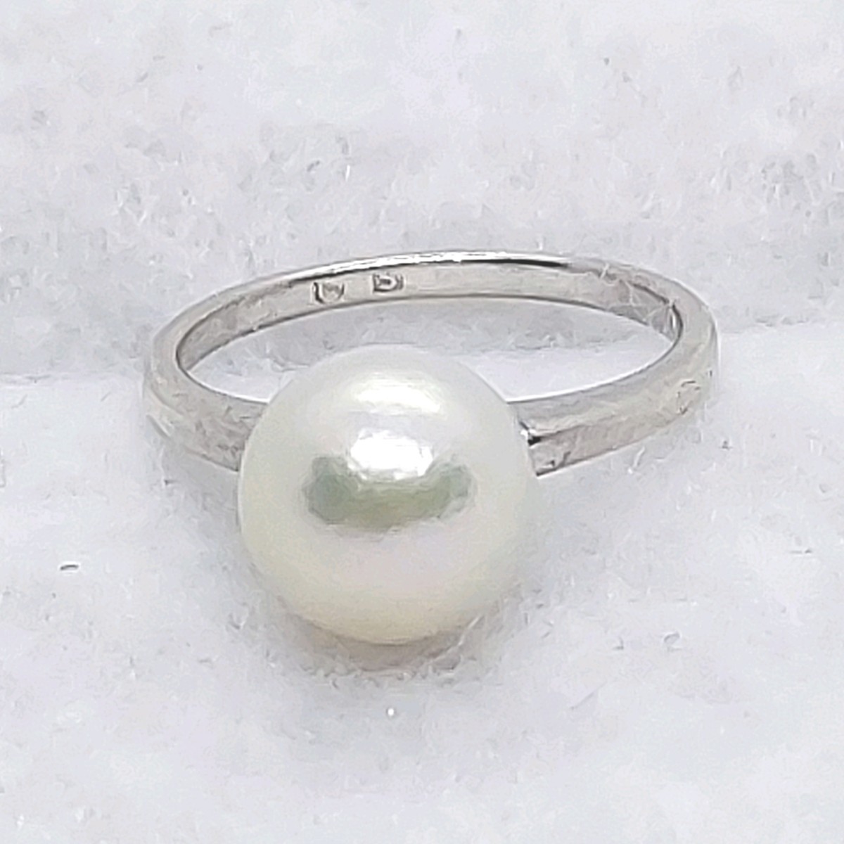  Mikimoto MIKIMOTO жемчуг примерно 7.3. примерно 1.5 номер серебряный булавка кольцо для ключей кольцо SV серебряный 