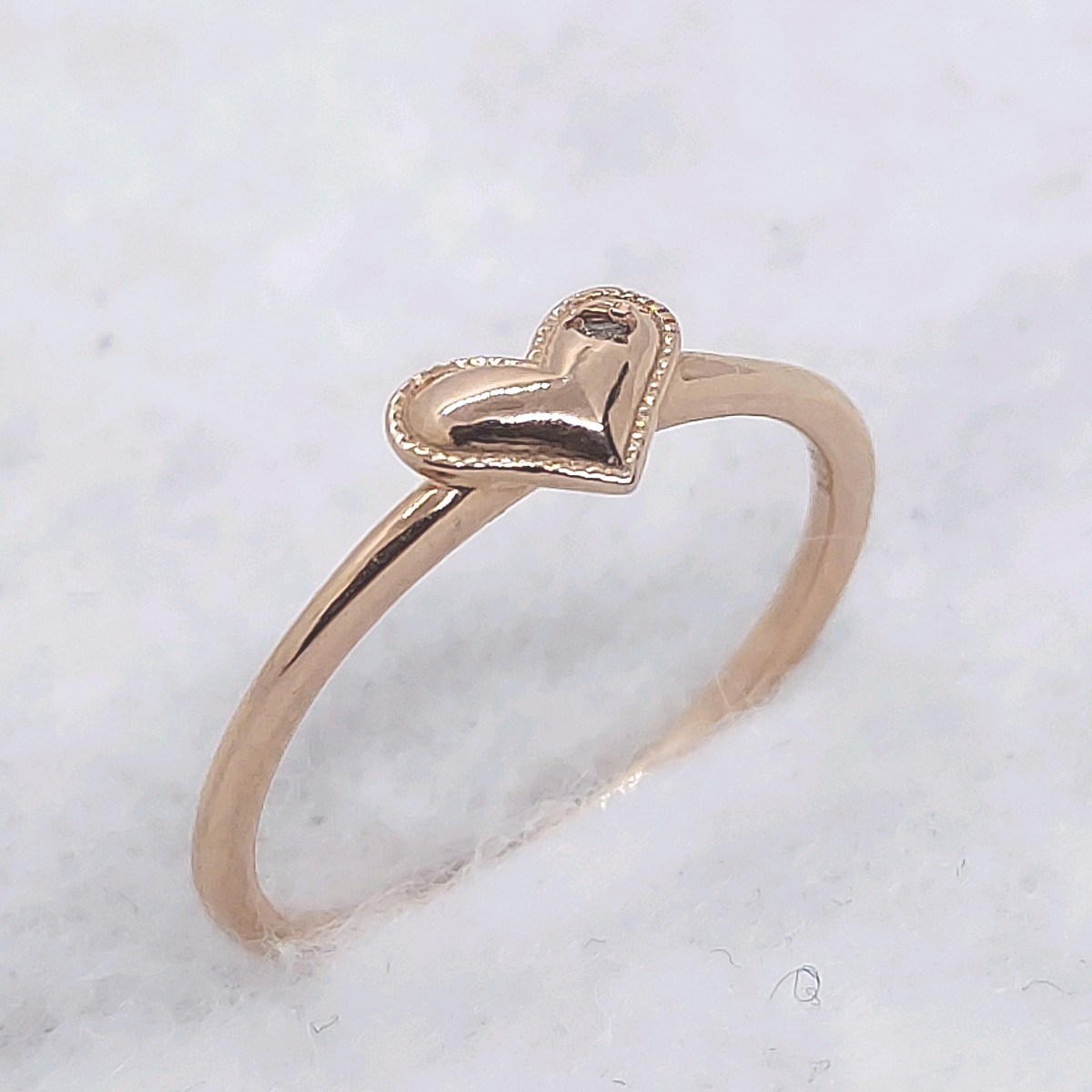 K10 approximately 10 number heart motif te The Yinling g ring pink gold 