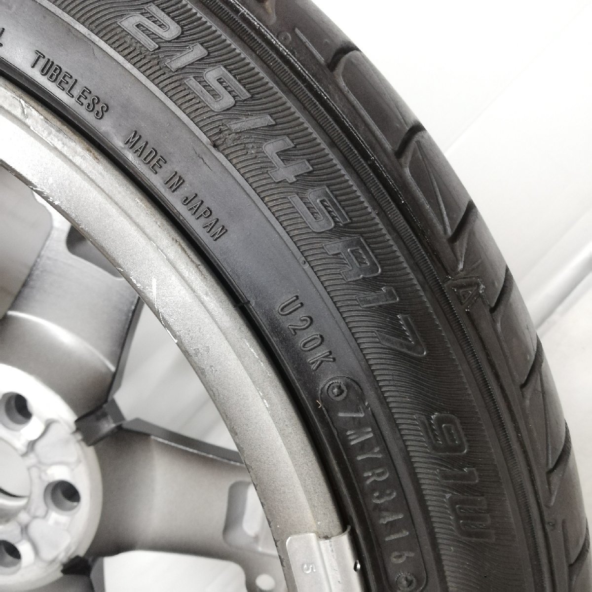 ◆本州・四国は送料無料◆ ＜ノーマル・ホイール 1本＞ 215/45R17 ダンロップ ルマン LM704 17x7J プリウスツーリング 50 '16 5H -100_画像6