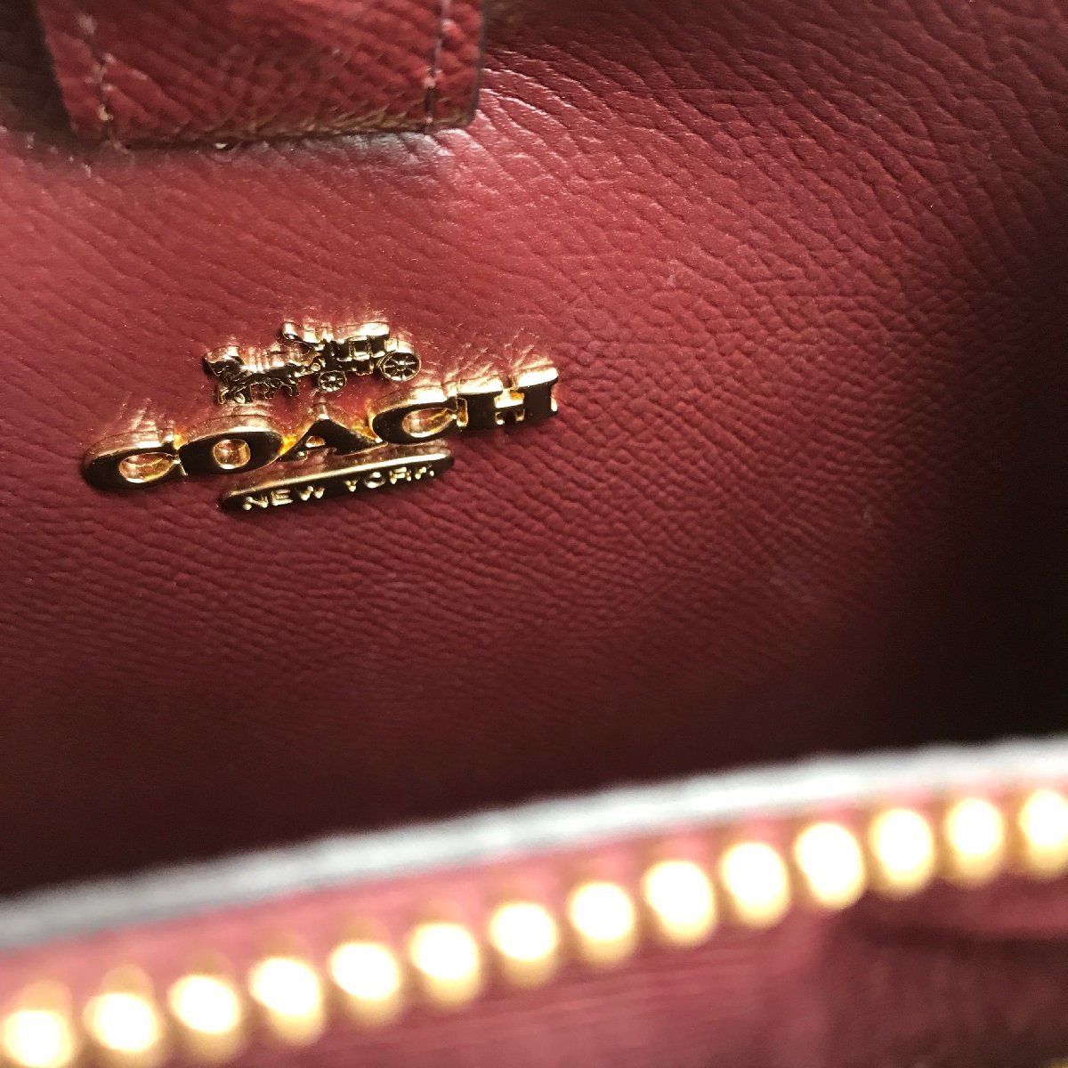 COACH コーチ シグネチャー 2WAY ハンド ショルダー バッグ ベージュ 超美品 M9969_画像9