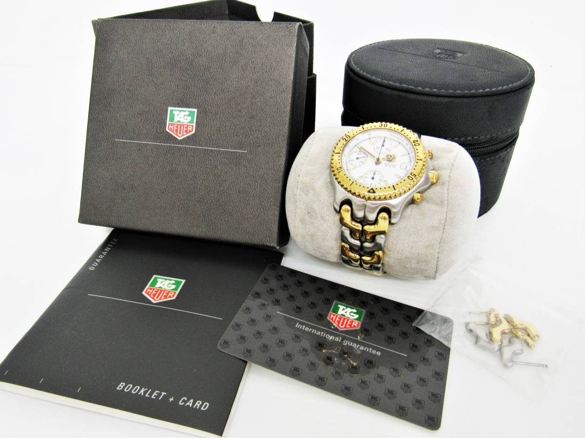 動作品 良品 TAG HEUER タグホイヤー セル クロノグラフ カレンダー