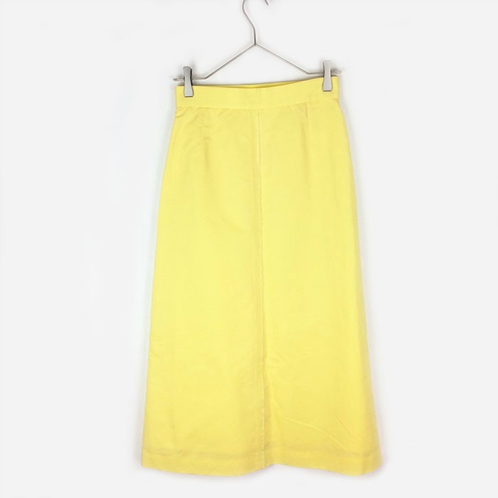 bla mink BLAMINK semi tight skirt light yellow skirt on goods fringe free shipping 7924-230-0218 G0227H002 old clothes brand old clothes 