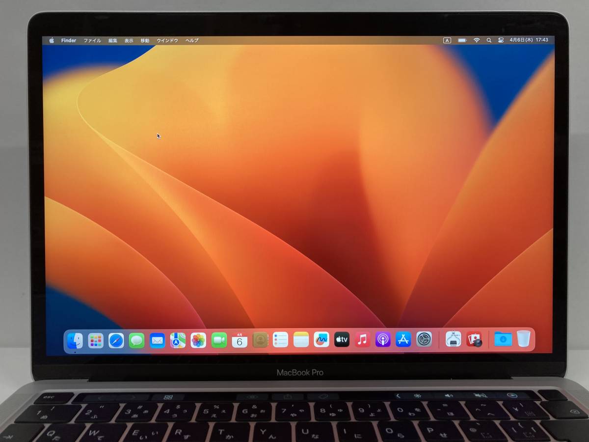 Apple Macbook Pro 2020 / Core i5 2GHz / 16GB / 500GB / 13インチ シルバー、A2251_画像2