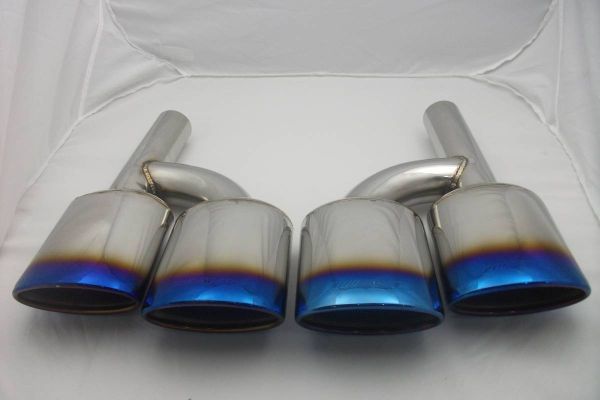 BENZ Benz C63 AMG W204 2 pipe out made of stainless steel burning bru muffler cutter 2 piece set free shipping 