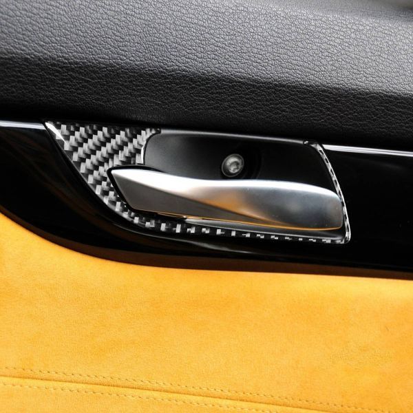 送料無料BMW Z4 E89 2009~2015年式 リアルカーボン製 　内装パネル　インナーハンドルカバー　2枚_画像3