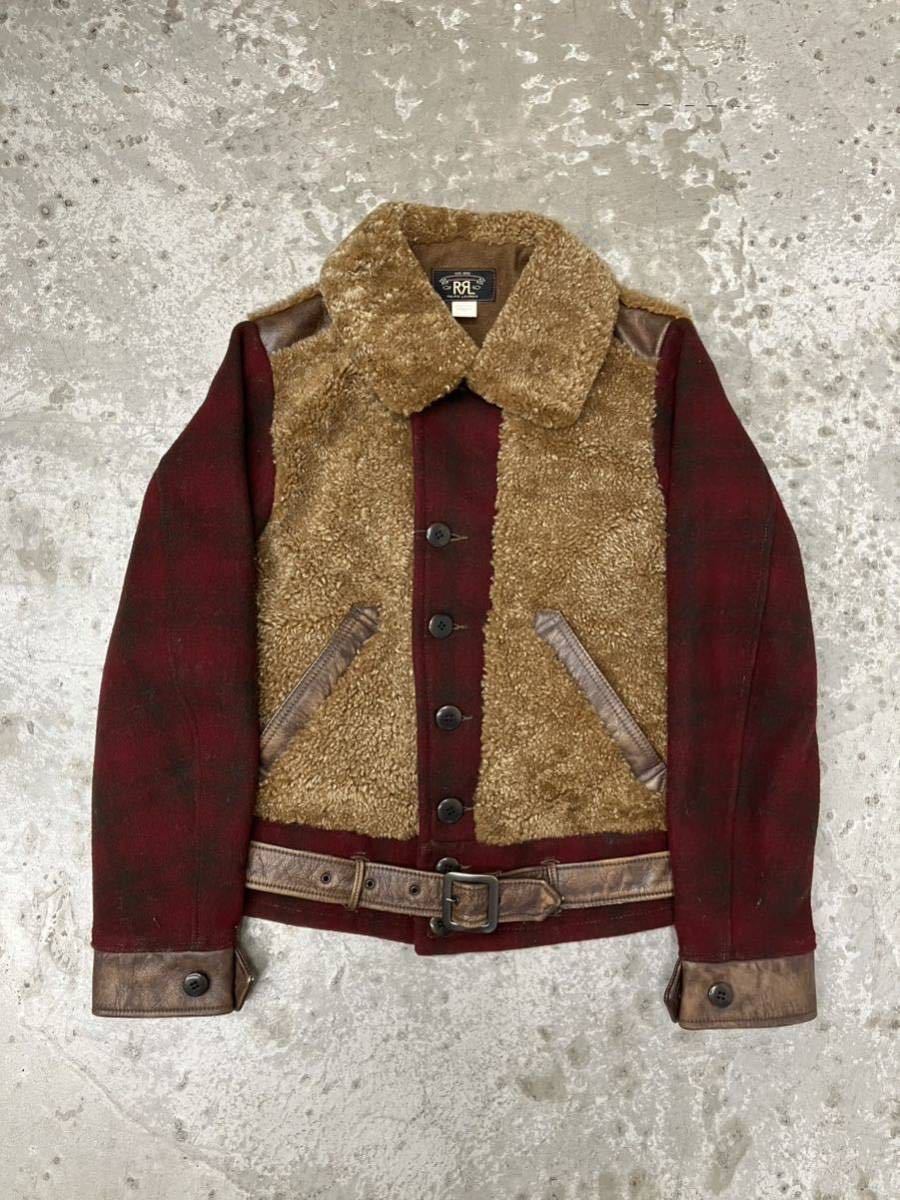 値下げ交渉あり!SサイズRRLダブルアール 新品 グリズリー レザー