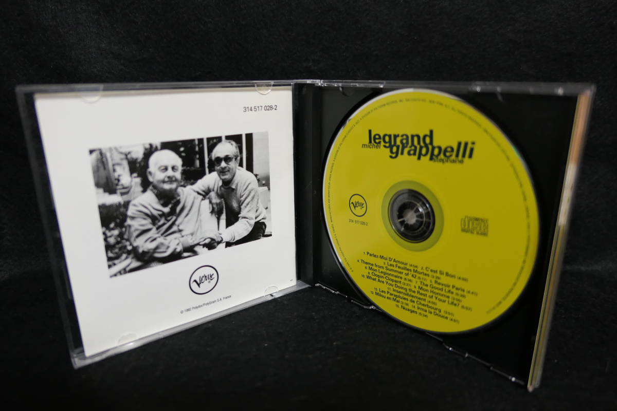  ★同梱発送不可★中古CD / LEGRAND GRAPPELLI / MICHEL LEGRAND & STEPHANE GRAPPELLI / ミシェル・ルグラン / ステファン・グラッペリ_画像3