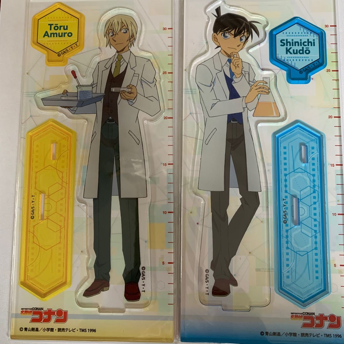 名探偵コナン【2点セット】安室透&工藤新一 科学者 アクリル 名探偵コナン【2点セット】安室透&工藤新一 科学者 アクリル