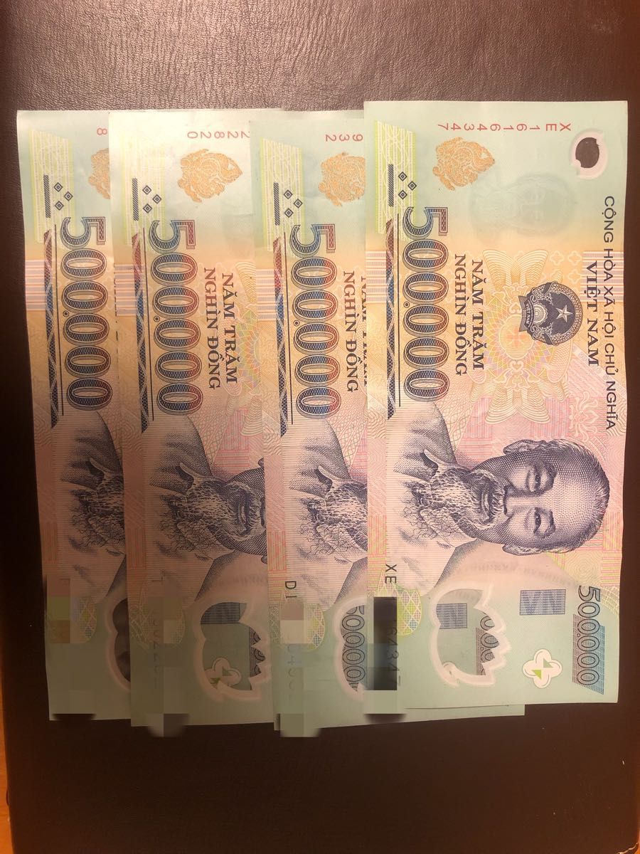 55%以上節約 ベトナム紙幣 古い紙幣6枚 50万ドン4枚 ポリマー世界の
