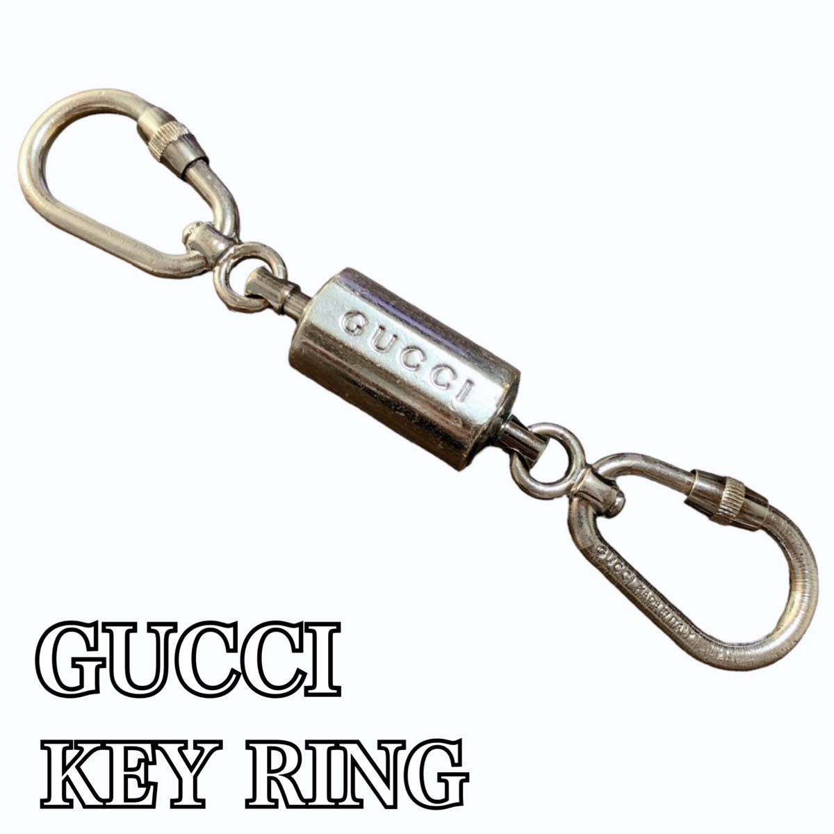 SNS話題 GUCCI ダブル キーホルダー カラビナ キーチェーン グッチ