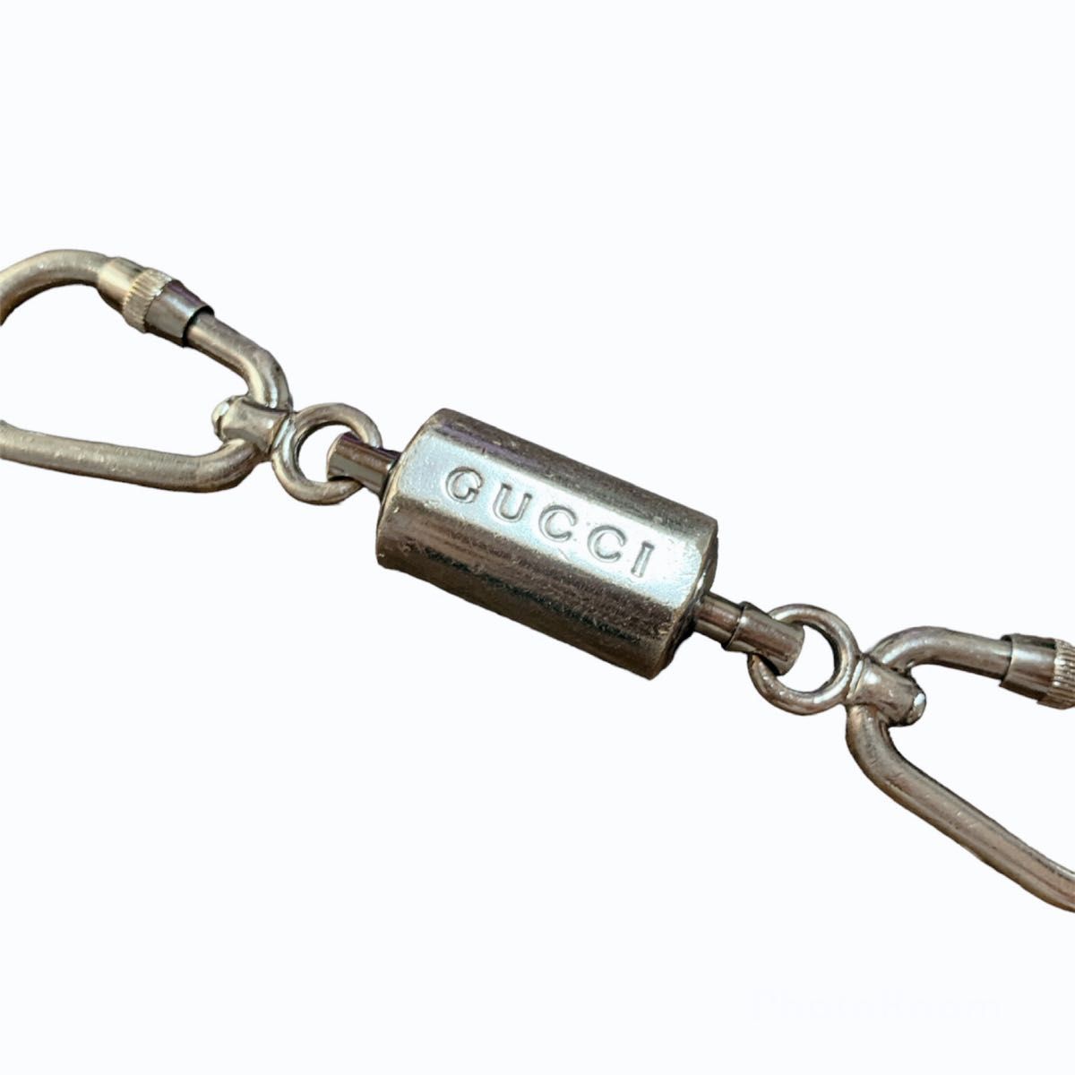 SNS話題 GUCCI ダブル キーホルダー カラビナ キーチェーン グッチ