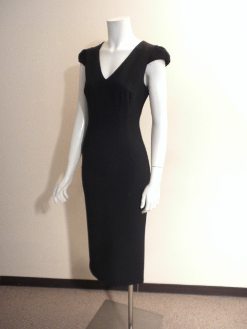  new goods! prompt decision!*ITALY[RINASCIMENTO]*li not equipped men to* all directions ~ beautiful I line Silhouette! black pen sill tight dress!S size 