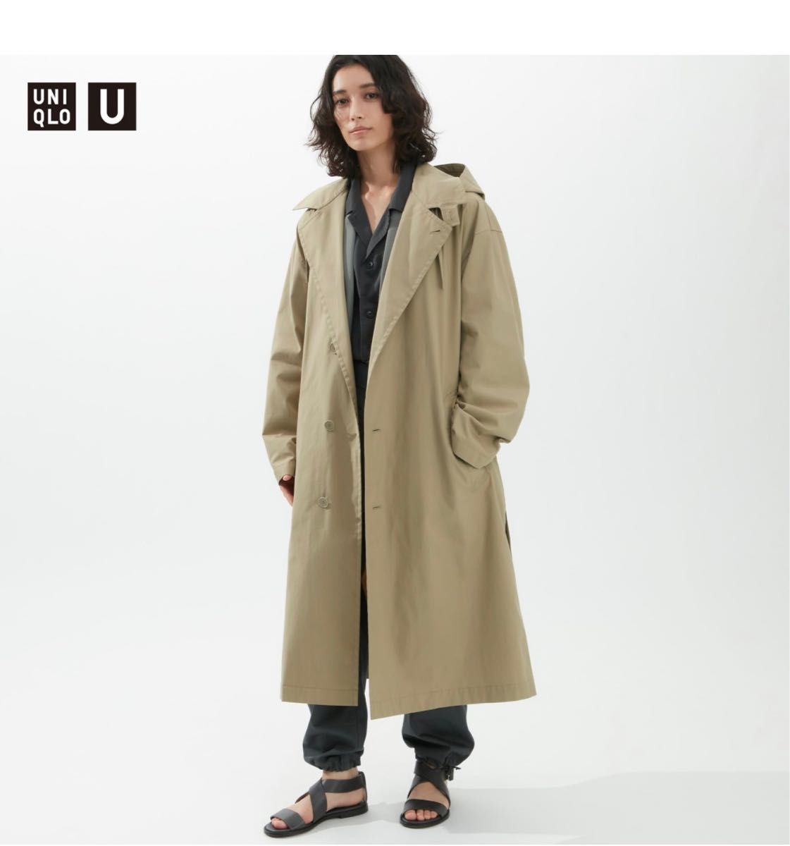 UNIQLO U フーデッドロングコート M｜Yahoo!フリマ（旧PayPayフリマ）