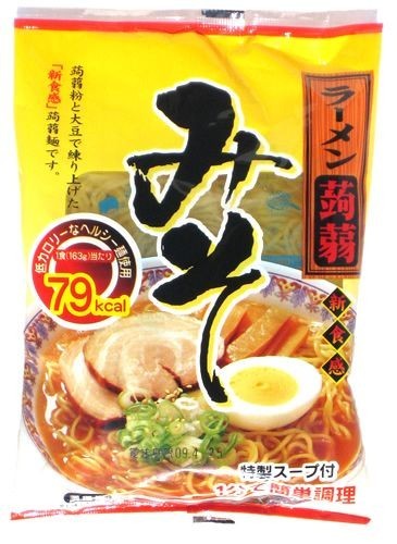 こんにゃくラーメン みそ（味噌）味 １２食【送料無料】_画像1