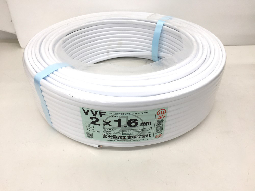 VVF 1.6-2C 100m 白色