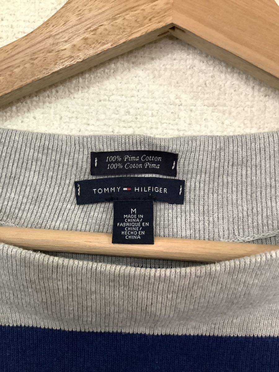 TOMMYHILFIGER Tommy Hilfiger окантовка рисунок лодка шея хлопок вязаный женский окантовка свитер б/у одежда 