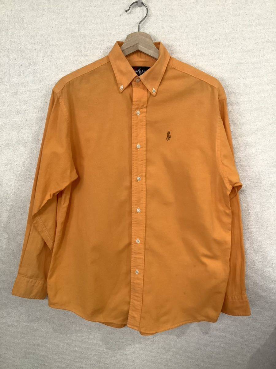 RALPHLAUREN Ralph Lauren button down shirt oxford orange select boys old clothes 