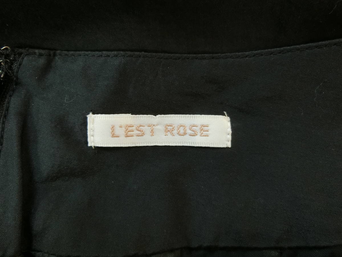 レストローズ L'EST ROSE　スカート　黒_画像2