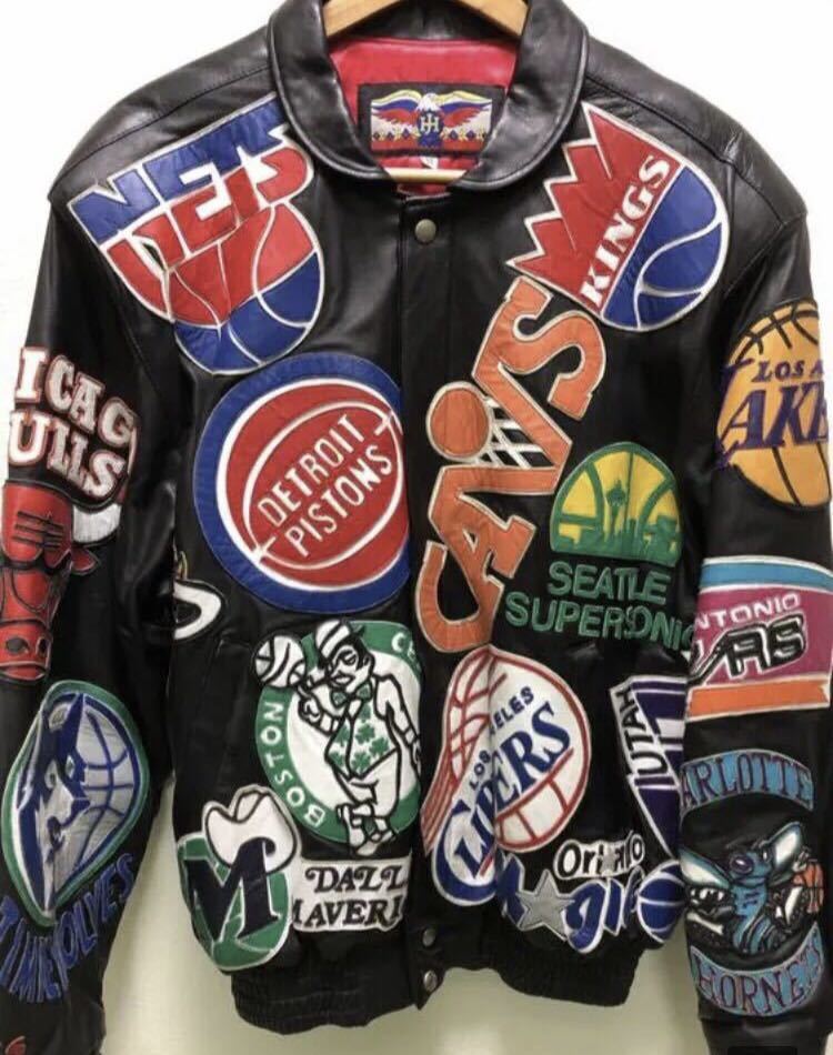 ジェフハミルトン　jeff hamilton nba チーム　ロゴ　ジャケット　supreme シュプリーム　エアジョーダン　ナイキ　スラムダンク　カリー