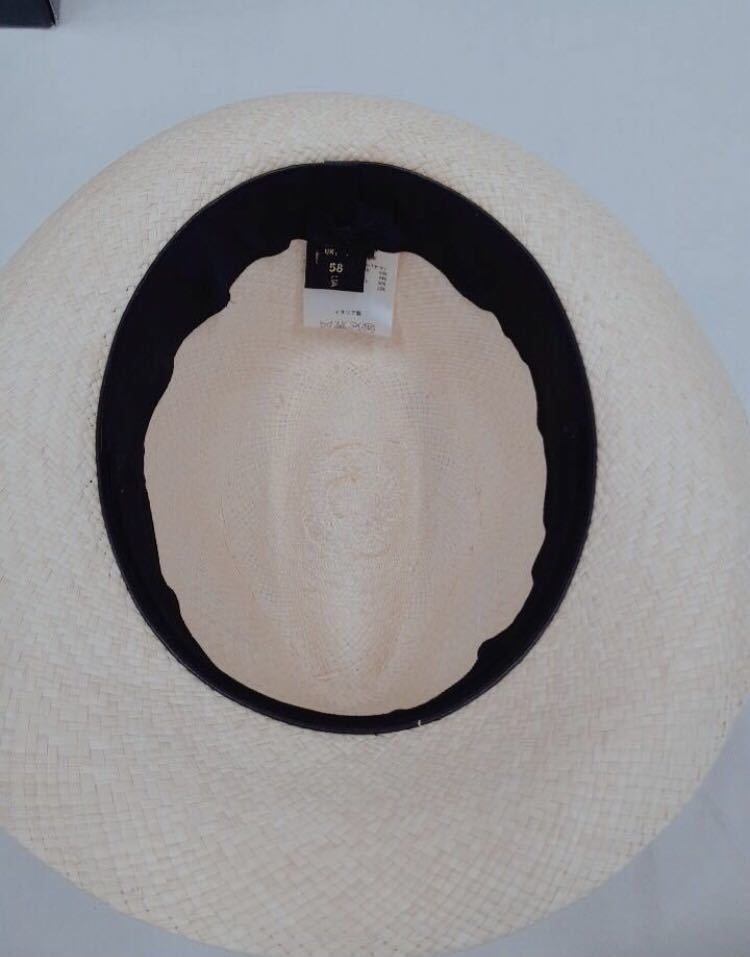 ボルサリーノ Borsalino パナマハット 定価121,000円 麦わら帽子