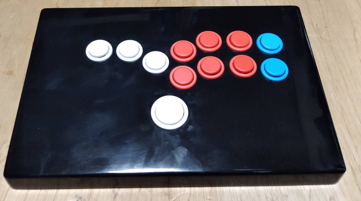 自作アーケードコントローラ hitbox配置 ヒットボックス 改造 ラズパイ