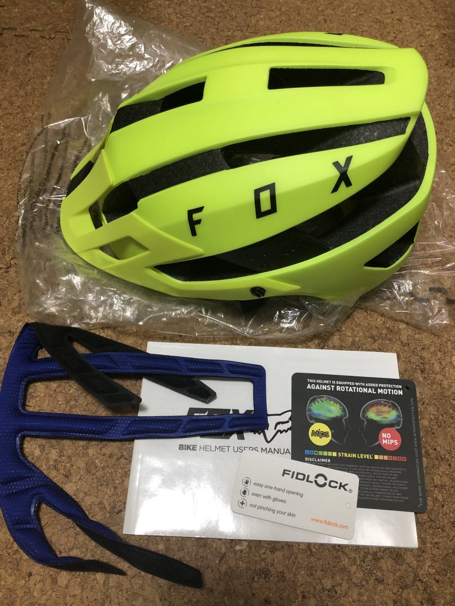 【日本未発売】 ヘルメット MIPS FLUX ☆FOX イエロー 未使用品☆ (55-59cm) S/M Mサイズ