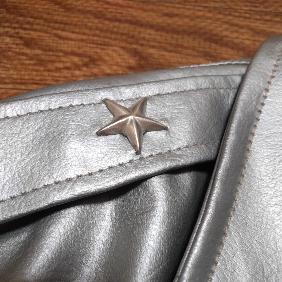 ヴィンテージ 50s 60s SEARS ビニール シルバーダブルライダース