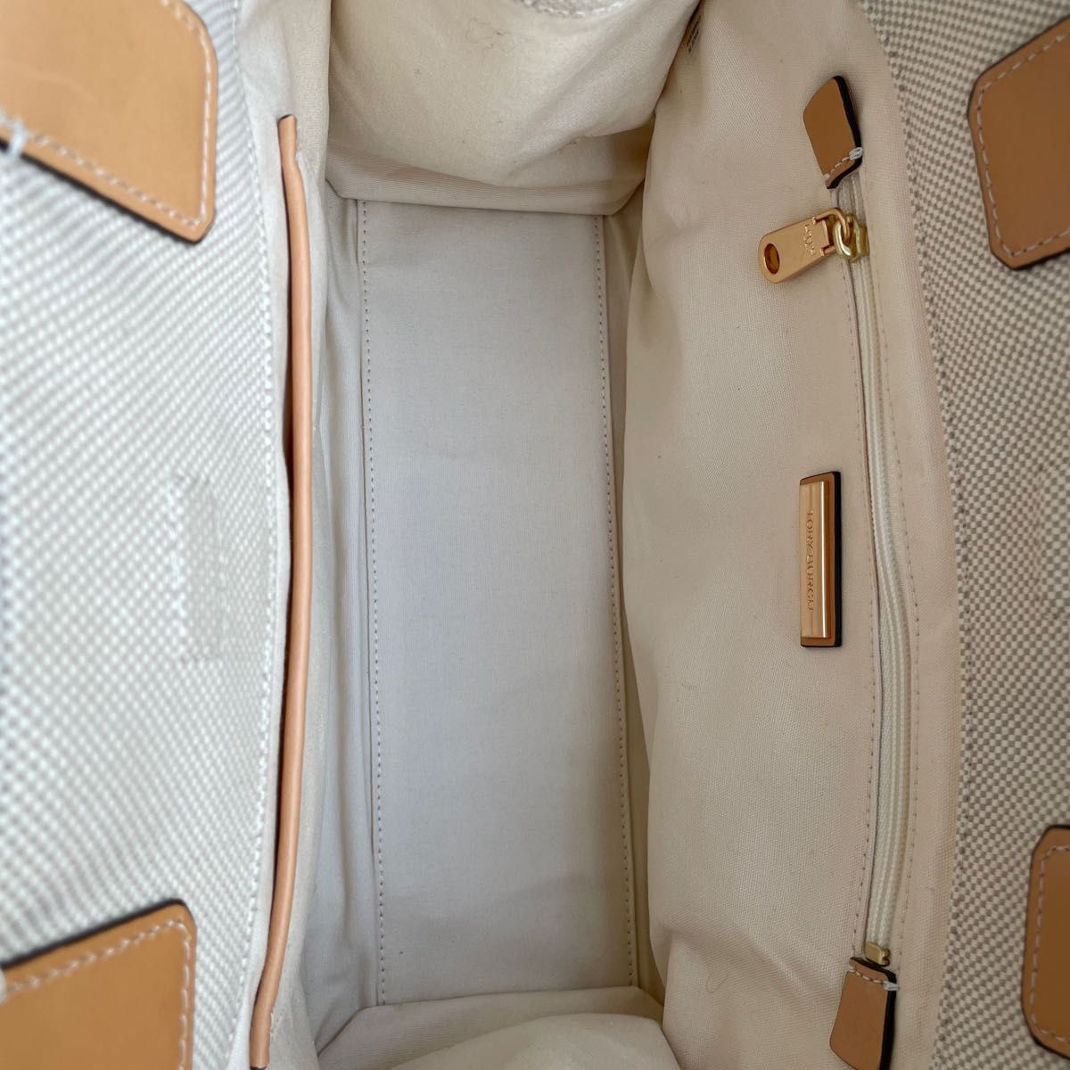 極美品】TORY BURCH トリーバーチ トートバッグ キャンバス×レザー