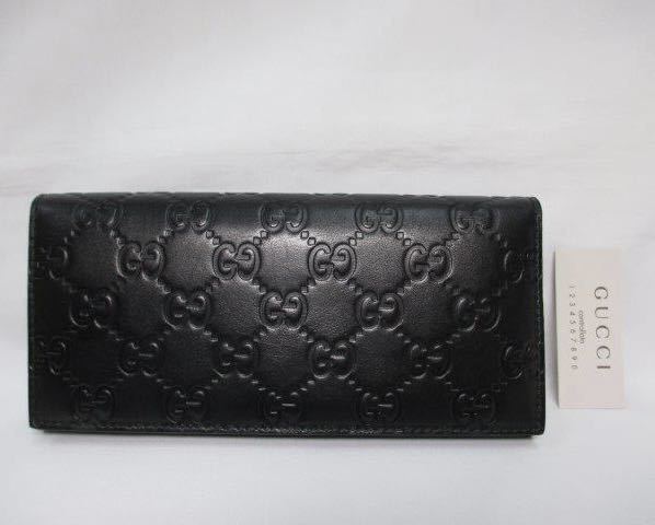 未使用に近い超美品 GUCCI グッチ GG 長財布 メンズ シマ 未使用に近い超美品 GUCCI グッチ GG 長財布 メンズ シマ