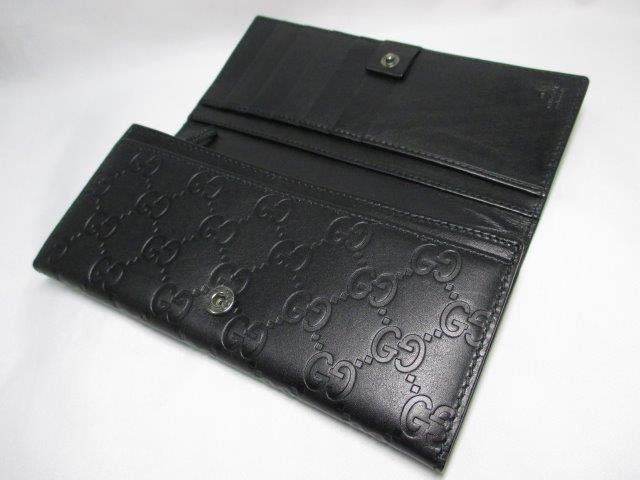 未使用に近い超美品 GUCCI グッチ GG 長財布 メンズ シマ 未使用に近い超美品 GUCCI グッチ GG 長財布 メンズ シマ