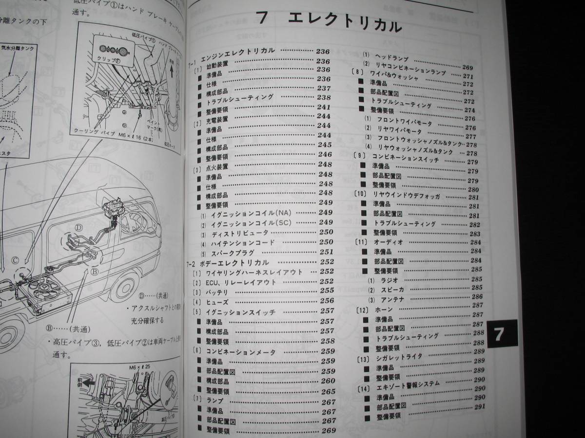 絶版品★KS3,KS4/KV3,KV4/KW3,KW4・サンバー660基本版整備解説書上・下巻（2冊セット） 1990年3月_画像9